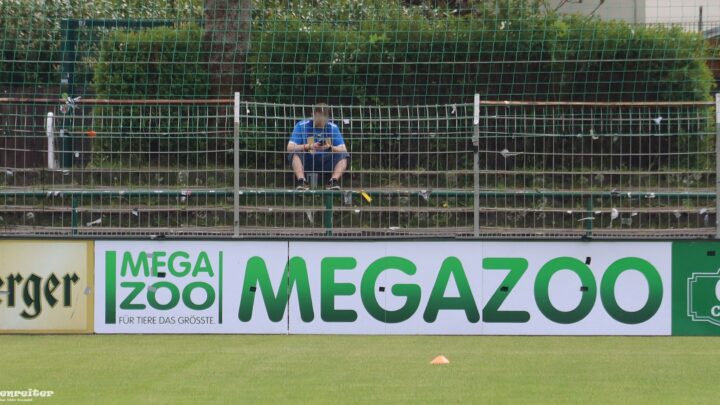 Clubschwein, traurig im Gästeblock des AKS.